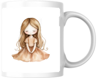 Thumbnail for Sweet Little Girl Mug | Watercolor Dreamy Girl Coffee Mug | Kids Nursery Gift