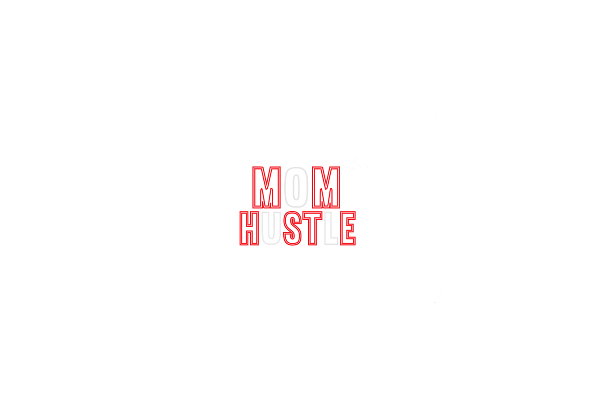 Mom Hustle Throw Pillow | Bold Red Typography Decorative Pillow | Busy Mom Gift