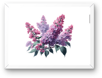 Thumbnail for Lilac Blossom Wall Art | Watercolor Purple Floral Print | Botanical Spring Gift