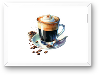Thumbnail for Whipped Cream Coffee Wall Art | Watercolor Cafe Latte Print | Coffee Lover Kitchen Gift