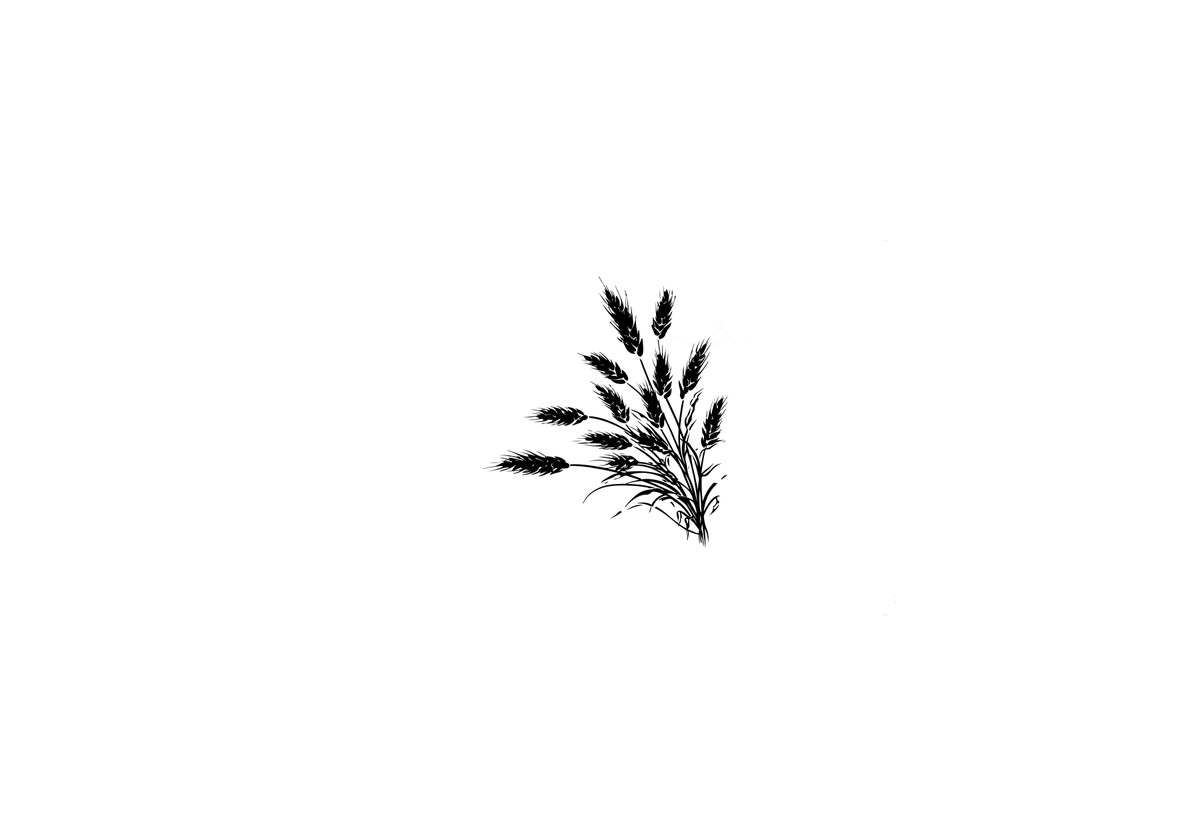 Wheat Stalks Throw Pillow | Minimalist Botanical Silhouette Decorative Pillow | Farmhouse Decor Gift