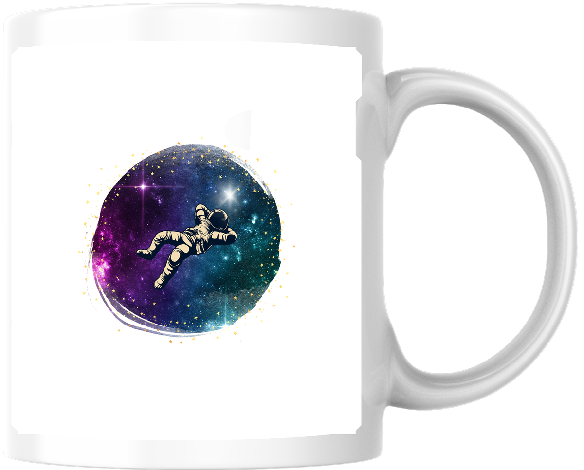 Floating Astronaut Mug | Cosmic Galaxy Space Coffee Mug | Space Lover Sci-Fi Gift