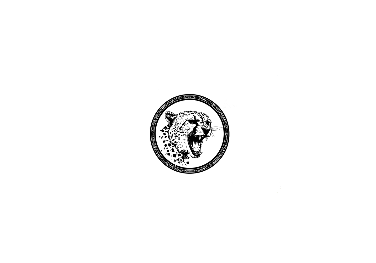 Roaring Cheetah Throw Pillow | Black & White Wildlife Decorative Pillow | Safari Animal Gift