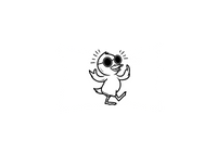 Thumbnail for Cool Duckling Sunglasses Throw Pillow | Funny Line Art Duck Decorative Pillow | Cute Kids Room Gift