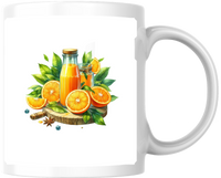 Thumbnail for Fresh Orange Juice Mug | Watercolor Citrus Coffee Mug | Kitchen Foodie Gift