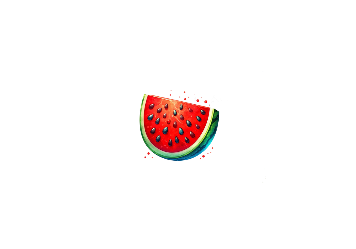 Watermelon Slice Throw Pillow | Watercolor Summer Fruit Decorative Pillow | Cheerful Kitchen Gift