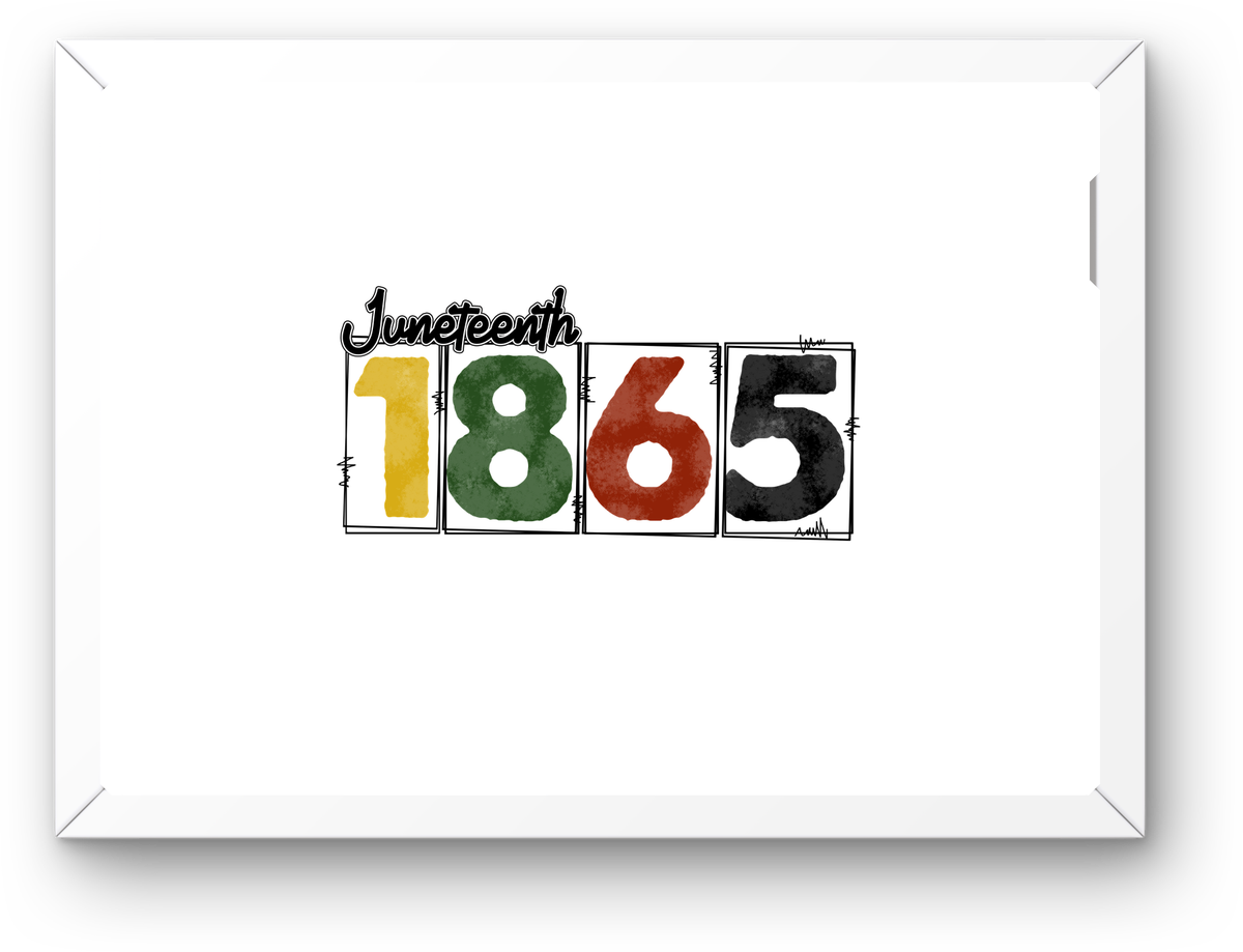 Juneteenth 1865 Wall Art | Freedom Day Typography Print | Black History Celebration Gift