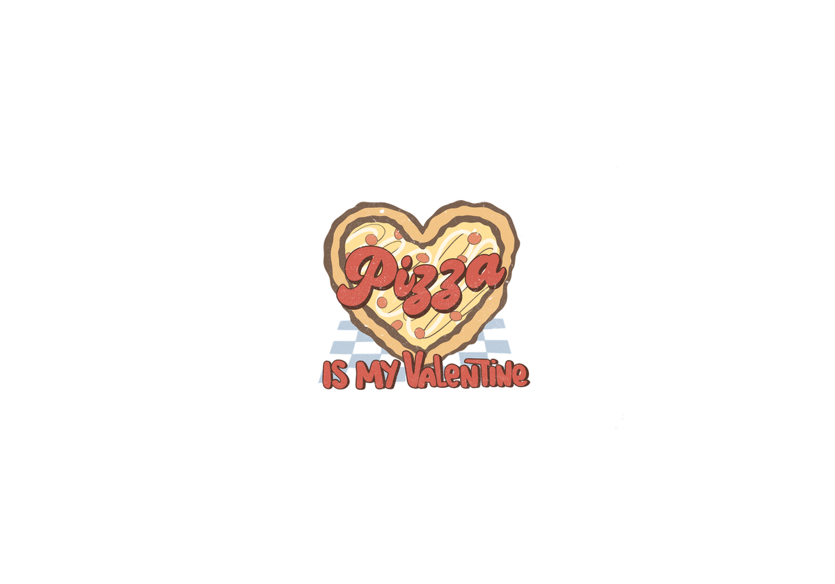 Pizza Is My Valentine Throw Pillow | Funny Heart Pizza Decorative Pillow | Foodie Valentine Gift