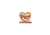 Thumbnail for Pizza Is My Valentine Throw Pillow | Funny Heart Pizza Decorative Pillow | Foodie Valentine Gift