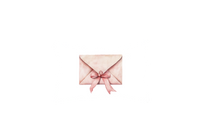 Thumbnail for Pink Envelope Bow Throw Pillow | Coquette Watercolor Love Letter Decorative Pillow | Romantic Room Gift