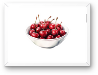 Thumbnail for Cherry Bowl Wall Art | Watercolor Red Cherries Print | Kitchen Dining Gift